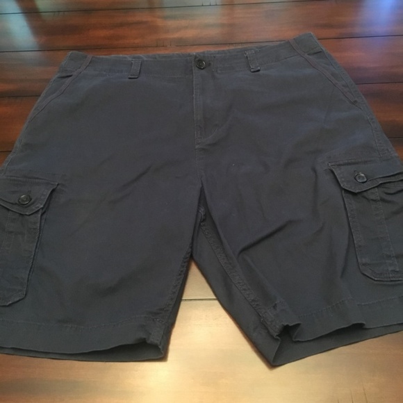 dark blue cargo shorts